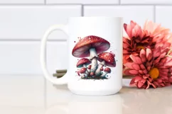 Detailed Glossy Mystical Mushroom Splashes PNG Product Image 2