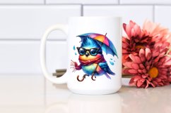 Contemptuous Bird with Umbrella PNG Product Image 2
