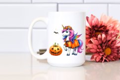 Cute Unicorn Halloween Clipart Product Image 2