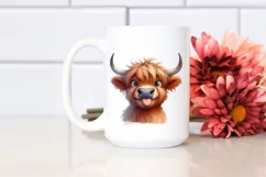 Expressive Shy Highland Cow, High-Res PNG Product Image 2