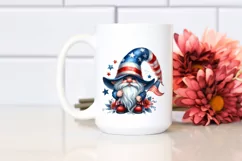 Detailed Patriotic Gnome Clipart Product Image 2