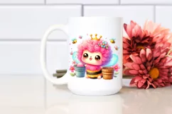 Colorful Smiling Cute Baby Bee | Sublimation | Clipart Product Image 2