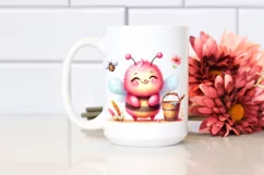 Colorful Smiling Cute Baby Bee | Sublimation | Clipart Product Image 2