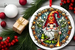 Round Christmas Ornament Sublimation|Clipart Product Image 1