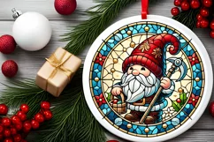 Round Christmas Ornament Sublimation|Clipart Product Image 1