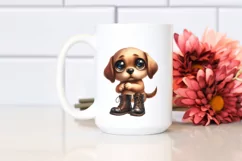 Expressive Puppy with Big Eyes | Sublimation | Clipart Product Image 2