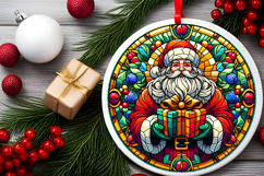 Round Christmass Ornament PNG Product Image 2