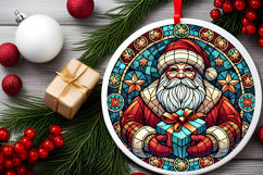 Round Christmass Ornament PNG Product Image 2