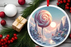 Pastell Molten Candy Winter Scene PNG Product Image 2