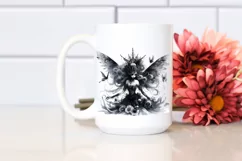 Detailed Watercolor Gothic Fairy | Sublimation | Clipart Product Image 2