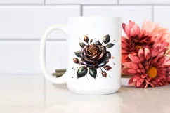 Detailed Shiny -like Rose Watercolor Splash Product Image 2