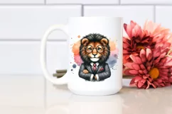 Lion Portrait Retro es Sublimation Clipart Product Image 2