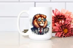 Lion Portrait Retro es Sublimation Clipart Product Image 2