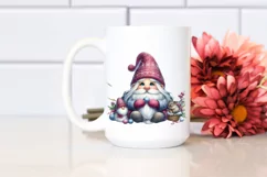 Detailed Winter Gnome Watercolor PNG Product Image 2
