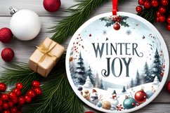 Watercolor Christmass Scene Winter Joy PNG Product Image 2