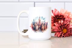 Watercolor Manhattan Clipart Product Image 2