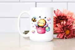 Colorful Smiling Cute Baby Bee | Sublimation | Clipart Product Image 2
