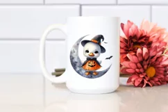 Cute Halloween Baby Swan PNG Product Image 2