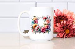 Colorful Floral Frame | Clipart Product Image 2