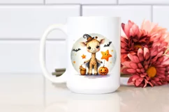 Cute Baby Giraffe Halloween PNG Product Image 2