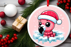 Round Christmass Ornament PNG Product Image 2