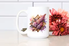 Wooden Stained Lilac Shiny | Sublimation Clipart Product Image 2