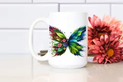 Vibrant Watercolor Butterfly PNG Product Image 2