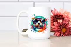 Colorful Quirky Artistic Seal | Sublimation Clipart Product Image 2