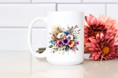 Colorfull Bouquet Watercolor Abstract | Sublimation | Product Image 2