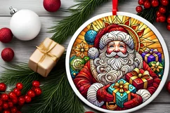 Round Christmas Ornament Sublimation|Clipart Product Image 2