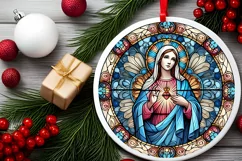 Round Christmas Ornament Sublimation|Clipart Product Image 1