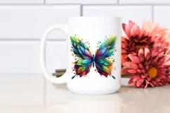 Vibrant Watercolor Butterfly PNG Product Image 2