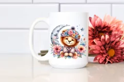Colorful Smiling Cute Baby Lion Moon Product Image 2