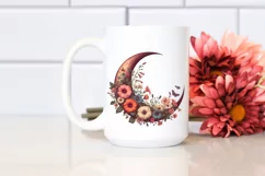 Vintage Half Moon Clipart, Transparent PNG Product Image 2