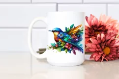 Bird with Flower Body PNG Product Image 2