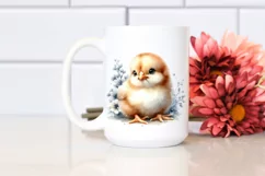 Cute Baby Chicken with Big Eyes PNG Product Image 2