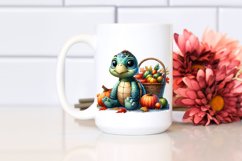 Baby Turtle Autumn Vegetables Clipart Product Image 2