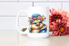 Cute Baby Chicken Winter PNG Product Image 2