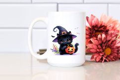 Baby Black Cat Halloween | Clipart Product Image 2