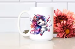 Dancing Cute Unicorn Clipart, Transparent PNG Product Image 2