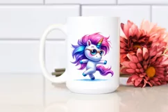 Dancing Cute Unicorn Clipart, Transparent PNG Product Image 2