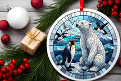 Round Christmass Ornament PNG Product Image 2