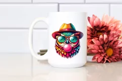 Colorful Quirky Owl Portrait Clipart Product Image 2