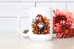 Detailed Vibrant Autumn Gnome PNG Product Image 2