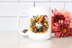 Detailed Vibrant Autumn Gnome PNG Product Image 2