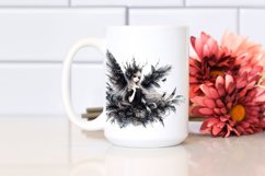 a Detailed Gothic Fairy Watercolor Clipart Product Image 2
