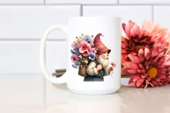 Detailed Watercolor Sweet Pea Bouquet Profile | Sublimation, Product Image 2
