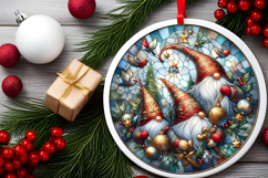 Round Christmass Ornament PNG Product Image 2