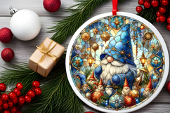 Round Christmass Ornament PNG Product Image 2