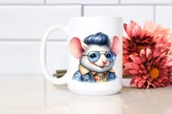 Cute Baby Mouse Posing, Cool Haircut PNG Product Image 2